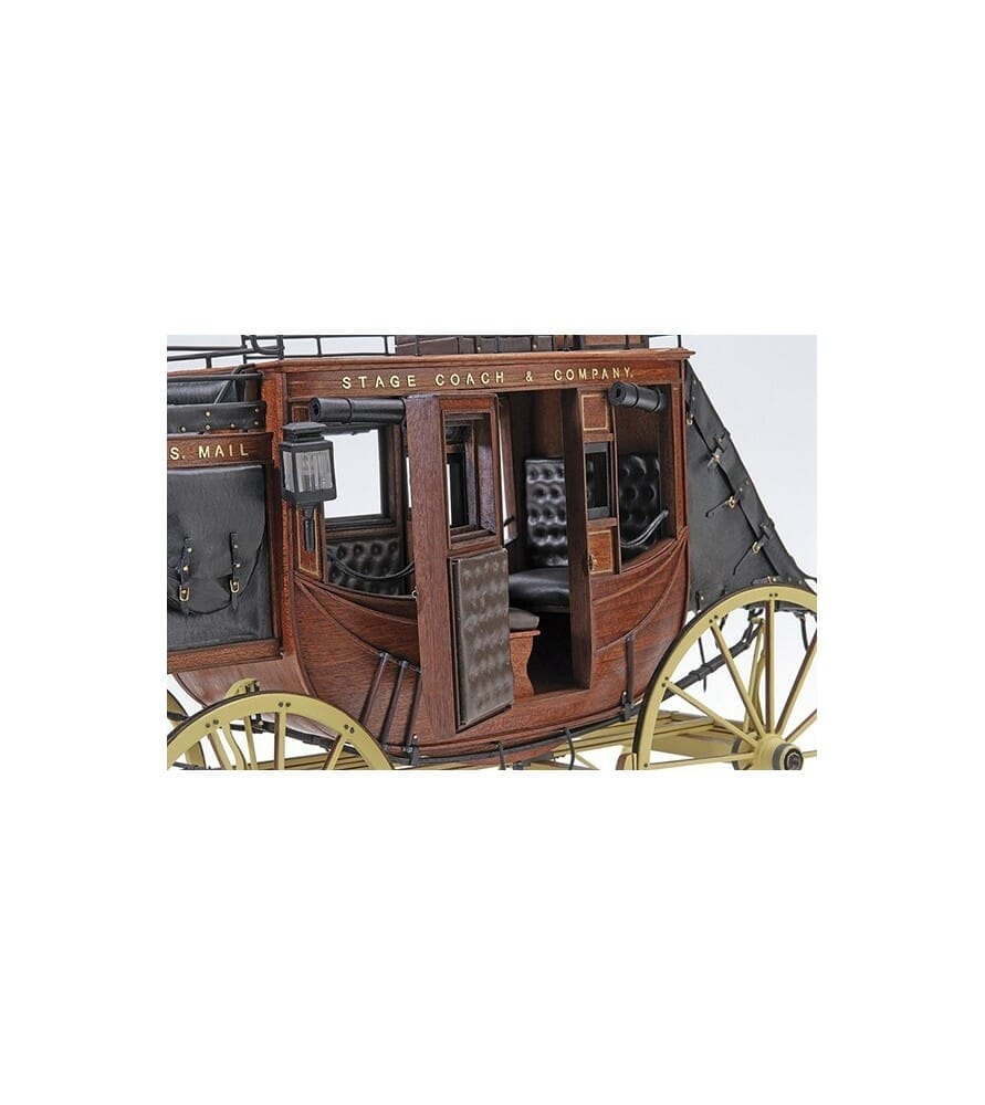 Stagecoach 1848 - Houten en metalen modelbouwpakket - Schaal